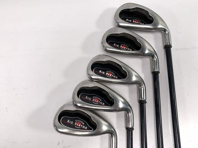 Callaway Big Bertha 2002 Iron Set 4-8 RCH 75i Regular Graphite Mens RH