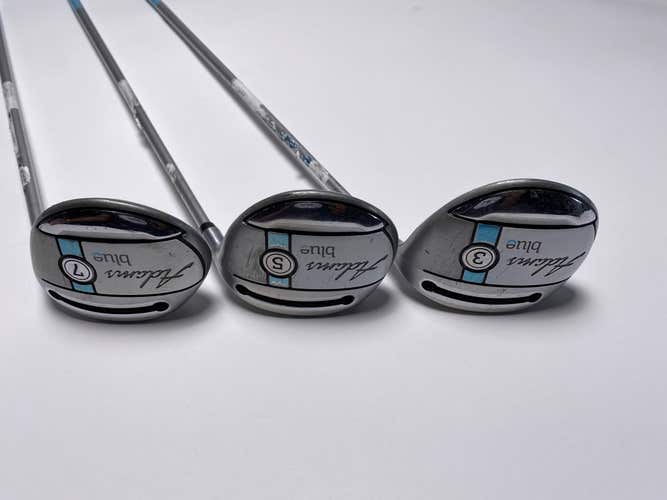 Adams Blue Wood Set 3 5 7 | 15* 18* 21* Aldila SlimTech 45g Ladies RH