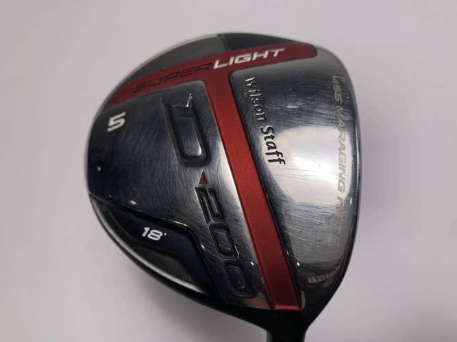 Wilson D200 Fairway Wood 18* UST Mamiya Elements Chrome 49FS Stiff Mens RH
