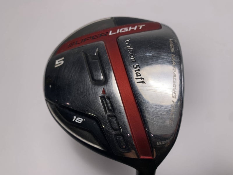 Wilson D200 Fairway Wood 18* UST Mamiya Elements Chrome 49FS Stiff Mens RH