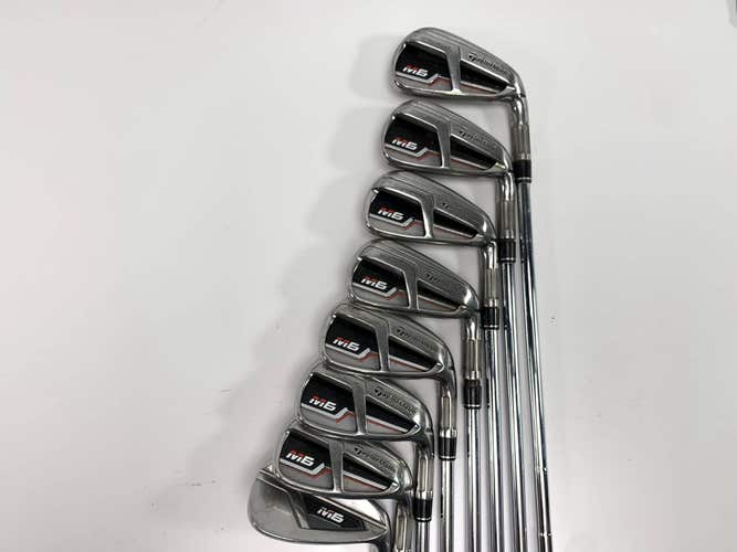 TaylorMade M6 Iron Set 4-PW+GW KBS Max 85g Stiff Steel Mens RH
