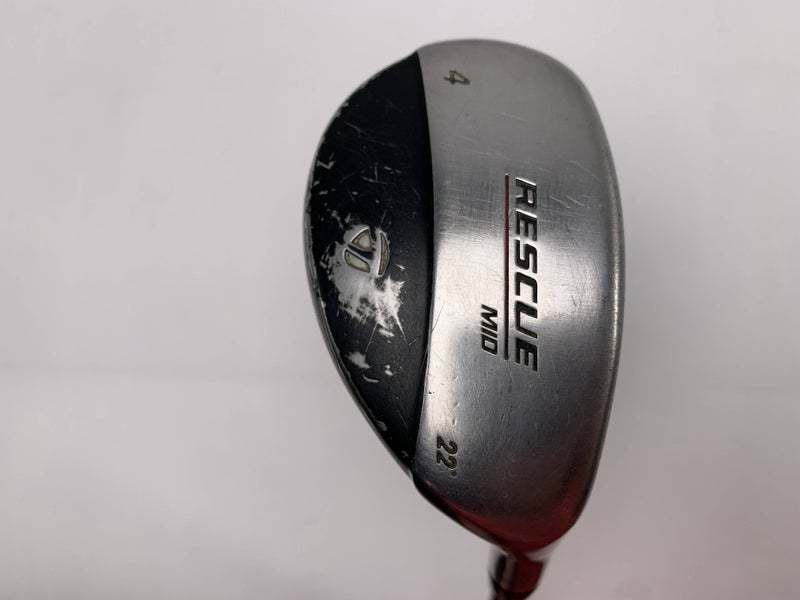 TaylorMade Rescue Mid 4 Hybrid 22* Ultralite Stiff Graphite Mens RH Midsize Grip