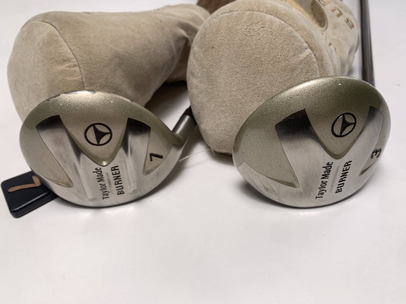 TaylorMade Burner 1998 3 & 7 Fairway Wood Set 15* 21* Bubble 2 L-60 Ladies LH HC