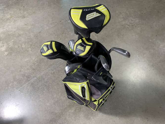 Tour Edge Bazooka 470 Club Set Driver 4H 5H 6-PW Putter Junior RH HC Dent +Bag