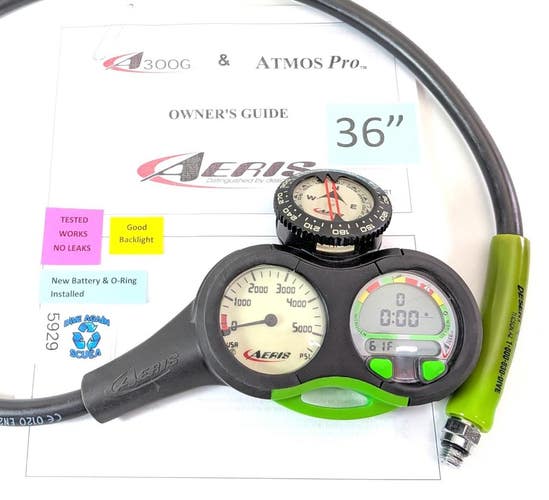 Aeris A300G Air Integrated Scuba Dive Computer Console Air & Nitrox A 300 G