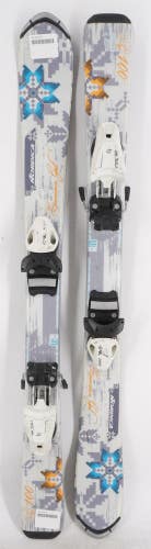 Nordica Cinnamon Girl Kids Skis with Bindings - 100 cm Used