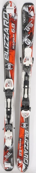 Blizzard 6.8 Magnum Kids Skis with Bindings - 130 cm Used