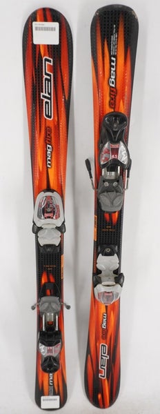 Elan Magfire Kids Skis with Bindings - 100 cm Used