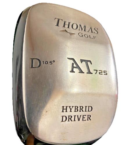 Thomas Golf AT 725 Hybrid Driver 10.5 RH Senior Flex Steel 42" New Grip HC Nice