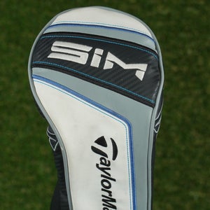 TAYLORMADE ORIGINAL SIM DRIVER HEADCOVER WHITE / BLACK / GREY ~ LOOK!!