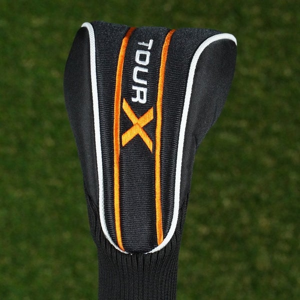 MERCHANTS OF GOLF TOUR X DRIVER HEADCOVER BLACK / ORANGE ~ LOOK!!