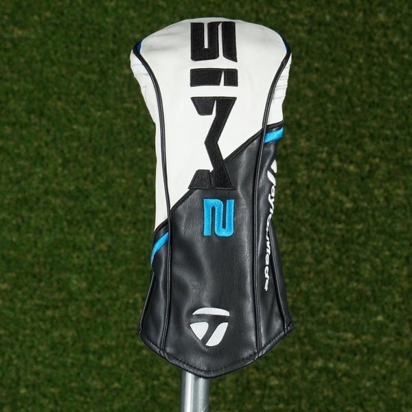 TAYLORMADE SIM 2 DRIVER HEADCOVER WHITE / BLACK / BLUE ~ LOOK!!