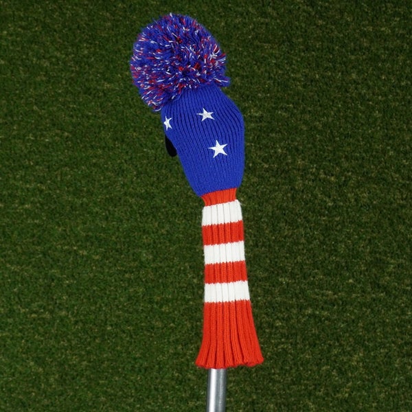 USA DRIVER HEADCOVER UNITED STATES OF AMERICA STARS & STRIPES POM ~ LOOK!!