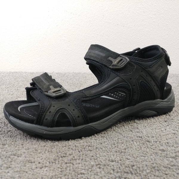 ABEO B.I.O. System Cayucos Mens Size 9 N Sandals Black Leather Hiking Trail Shoe Cayucos – ABEO Footwear main image 3