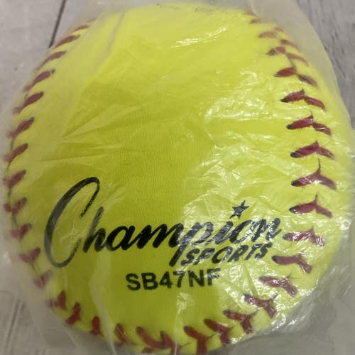 Champion Sports Rhino Official NFHS Softball Polycore 12 Inch Cor .47 Yellow