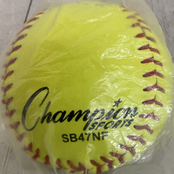 Champion Sports Rhino Official NFHS Softball Polycore 12 Inch Cor .47 Yellow
