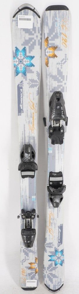 Nordica Cinnamon Girl Kids Skis with Bindings - 130 cm Used
