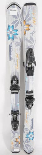 Nordica Cinnamon Girl Kids Skis with Bindings - 120 cm Used