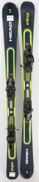 Head Shape V8 75 Adult Demo Skis with Bindings - 149 cm Used