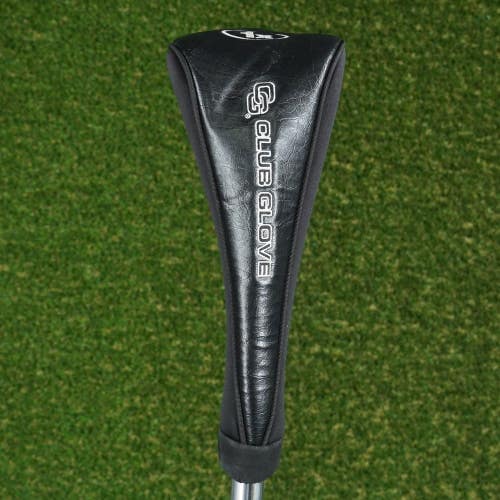 CLUB GLOVE DRIVER HEADCOVER 1X ZIPPERED LARGE HEAD, BLACK