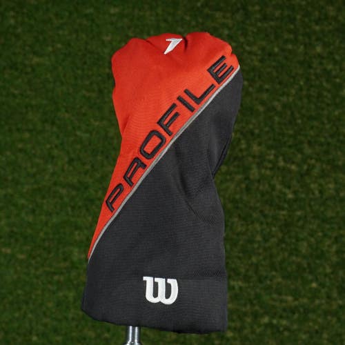 WILSON PROFILE DRIVER HEADCOVER BLACK / RED