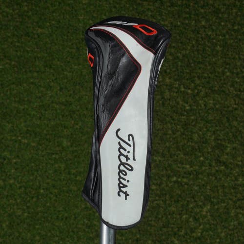 TITLEIST 917D DRIVER HEADCOVER BLACK / WHITE / RED ~ WORN, READ!!