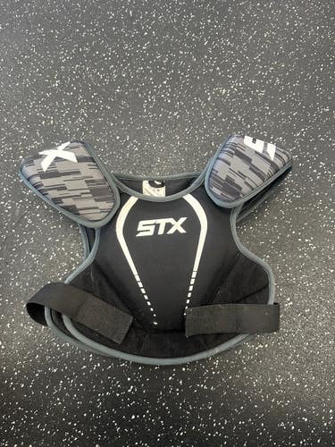 Used STX STALLION 75 Lacrosse Shoulder Pads Black MD 11849-S000033709