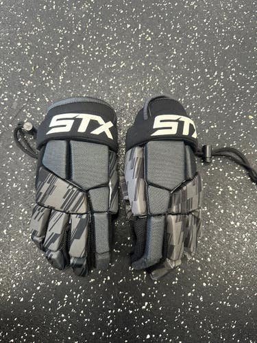 Used STX STALLION 75 Lacrosse Gloves Junior Black SM 11849-S000033711