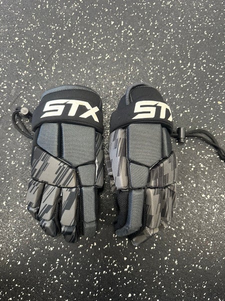 Used STX STALLION 75 Lacrosse Gloves Junior Black SM 11849-S000033711