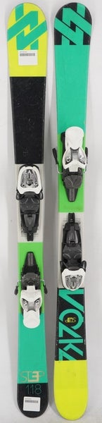 Volkl Step Twin Tip Junior Skis with Bindings - 118 cm Used