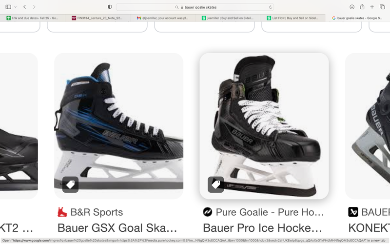 2022 Bauer Pro Hockey Goalie Skates Pro Stock 5 (Used)