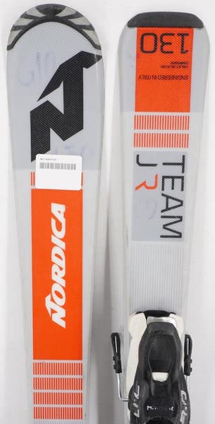 Nordica Team Junior Skis with Bindings - 130 cm Used