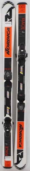 Nordica Dobermann Team RJ Junior Skis with Bindings - 130 cm Used