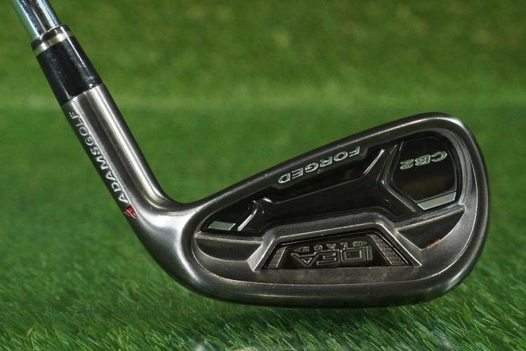 ADAMS IDEA BLACK CB2 6 IRON FORGED FST KBS TOUR 90 STEEL STIFF FLEX RH ~ LOOK!!