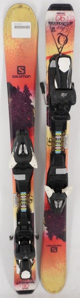 Salomon Q Lux Jr Kids Skis with Bindings - 90 cm Used