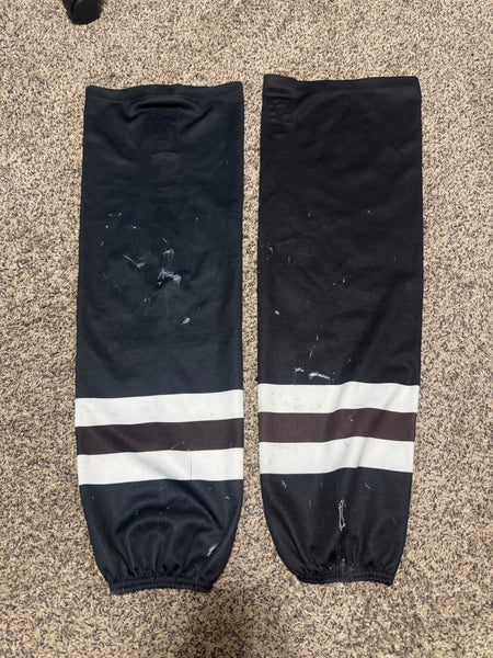 Black NAHL Junior A Senior Large SP EDGE STYLE Socks Pro Stock (Used)