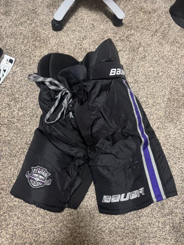 Black Elmira Aviators NAHL Bauer Pro Stock Pants Senior Small Nexus