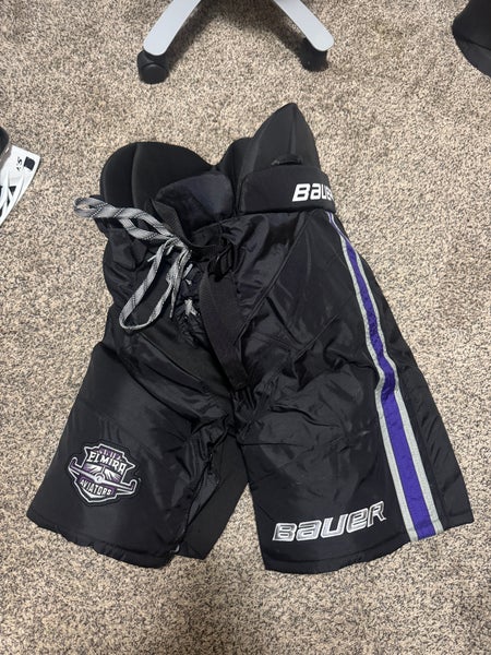 Black Elmira Aviators NAHL Bauer Pro Stock Pants Senior Small Nexus