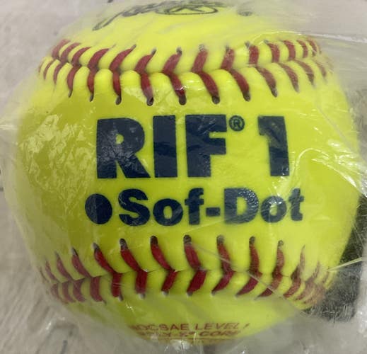 Rawlings RIF 1 Sof Dot Softball Level One PolyX Core Double Threaded Raised Seam