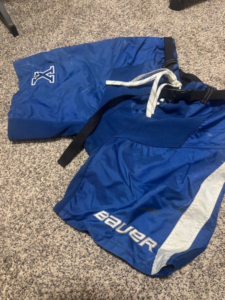 RARE* Blue Medium Bauer Team Pant Shell Pro Stock Northern Alberta ...