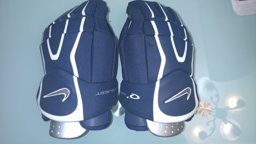 Nike Quest 2 hockey gloves blue/ white
