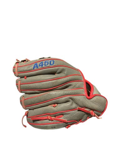 Used Wilson WILSON TBALL GLOVE A450 BB/SB Glove T-ball Grey 10 3/4" 11834-S000042890