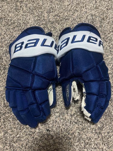 Bauer Vapor AJHL Pro Team Gloves 14" Pro Stock (Used)