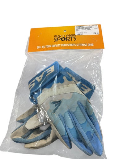 Used Easton BB/SB Batting Gloves Royal Blue SM 11834-S000042947