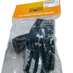Used Under Armour YOUTH GLOVES FB Gloves Black XS 11834-S000042921