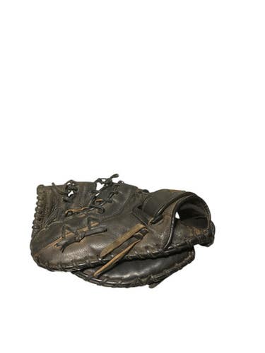 Used Mizuno BLK/GOLD GLOVE BB/SB First Base LH Throw Black 12" 11834-S000042911