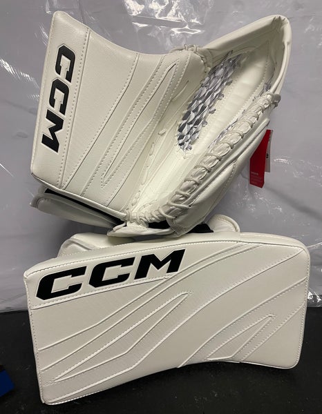 New CCM EFlex 7 Catcher & Blocker Sr White
