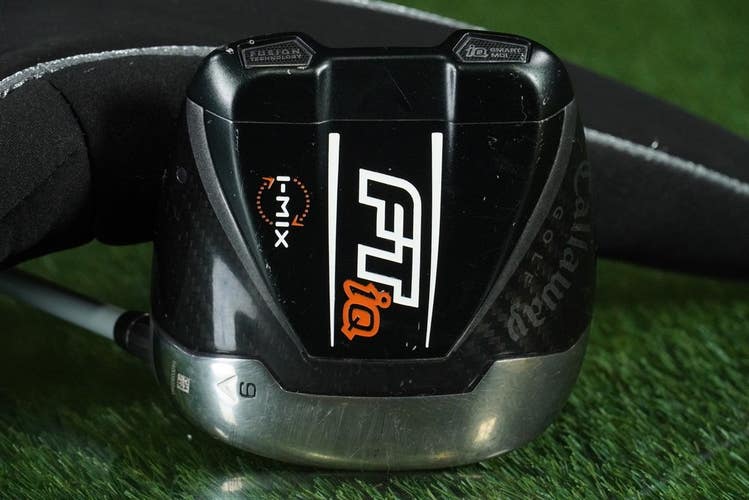 CALLAWAY FT IQ I-MAX 9 DRIVER FUBUKI 63 X5CT STIFF RH W/ HEADCOVER & NEW GRIP!