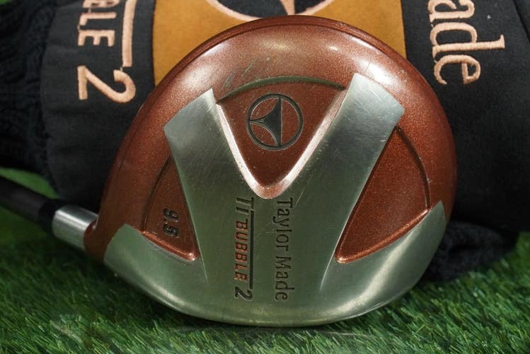 TAYLORMADE TI BUBBLE 2 9.5 DRIVER BUBBLE 2 SHAFT S-90 STIFF RH WITH HEADCOVER