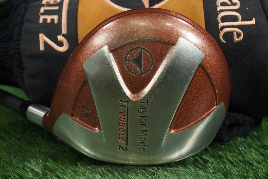 TAYLORMADE TI BUBBLE 2 9.5 DRIVER BUBBLE 2 SHAFT S-90 STIFF RH WITH HEADCOVER